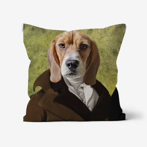 The Scholar: Custom Pet Pillow - Paw & Glory - Dog Portraits - Pet Portraits