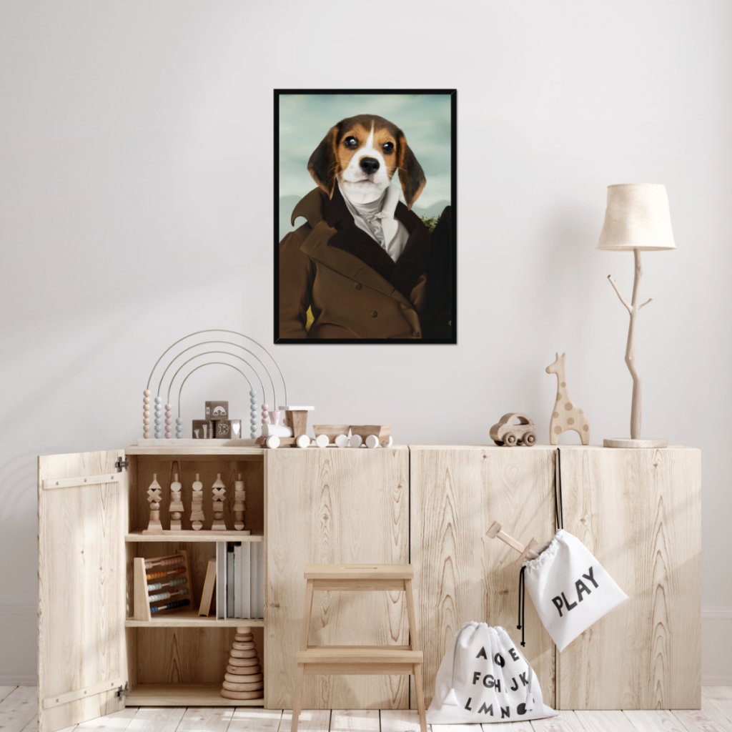 The Scholar: Custom Pet Portrait - Paw & Glory - Dog Portraits - Pet Portraits