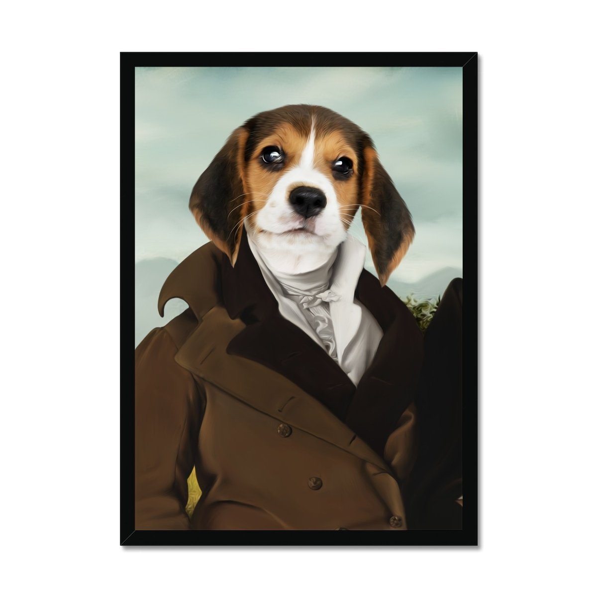 The Scholar: Custom Pet Portrait - Paw & Glory - Dog Portraits - Pet Portraits