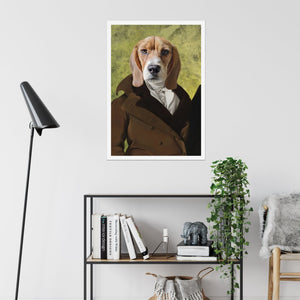 The Scholar: Custom Pet Poster - Paw & Glory - Dog Portraits - Pet Portraits