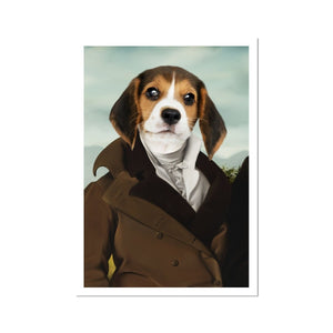 The Scholar: Custom Pet Poster - Paw & Glory - Dog Portraits - Pet Portraits