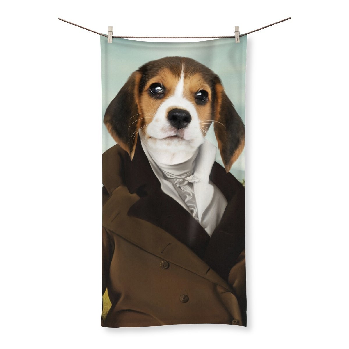 The Scholar: Custom Pet Towel - Paw & Glory - Dog Portraits - Pet Portraits