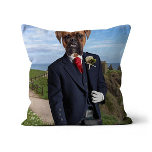 The Scottish Gent: Custom Pet Pillow - Paw & Glory - Dog Portraits - Pet Portraits