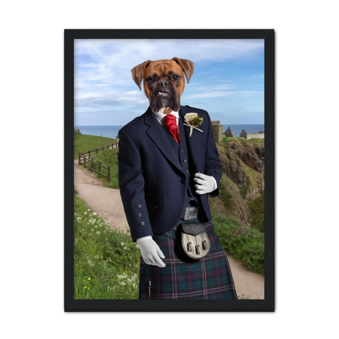 The Scottish Gent: Custom Pet Portrait - Paw & Glory - Dog Portraits - Pet Portraits