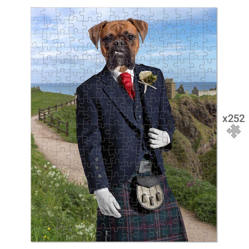 The Scottish Gent: Custom Pet Puzzle - Paw & Glory - Dog Portraits - Pet Portraits