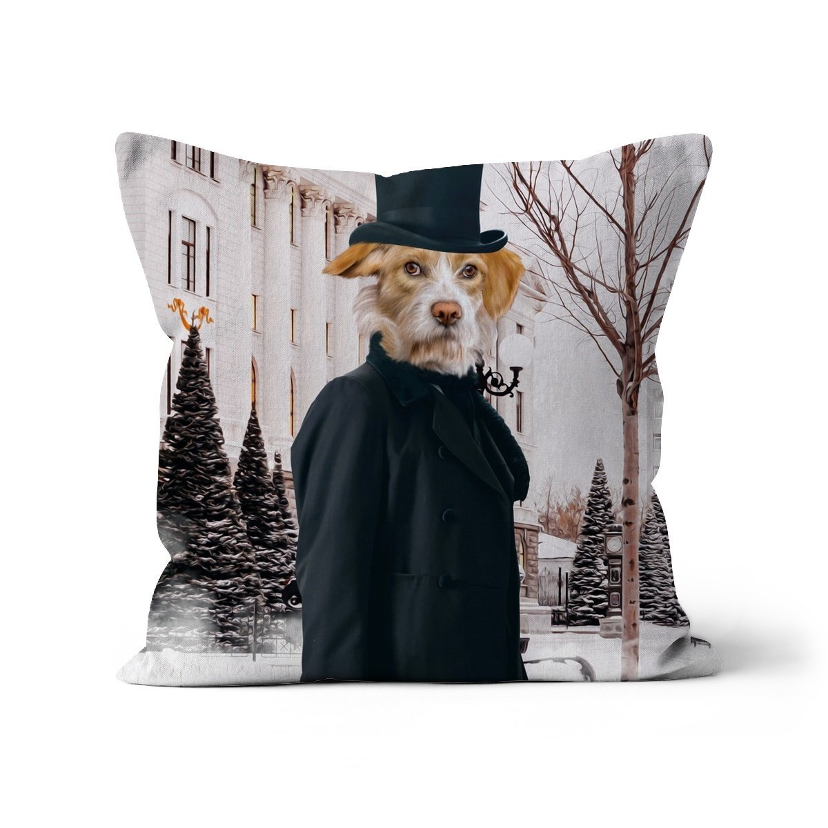 The Scrooge: Custom Pet Pillow - Paw & Glory - Dog Portraits - Pet Portraits