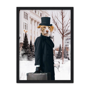 The Scrooge: Custom Pet Portrait - Paw & Glory - Dog Portraits - Pet Portraits