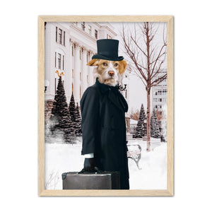 The Scrooge: Custom Pet Portrait - Paw & Glory - Dog Portraits - Pet Portraits