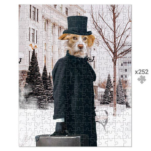 The Scrooge: Custom Pet Puzzle - Paw & Glory - Dog Portraits - Pet Portraits