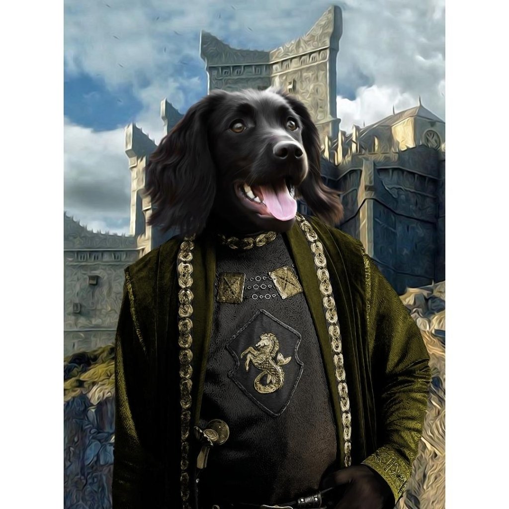 The Sea Lord (House Of The Dragon Inspired): Custom Digital Download Pet Portrait - Paw & Glory - Dog Portraits - Pet Portraits