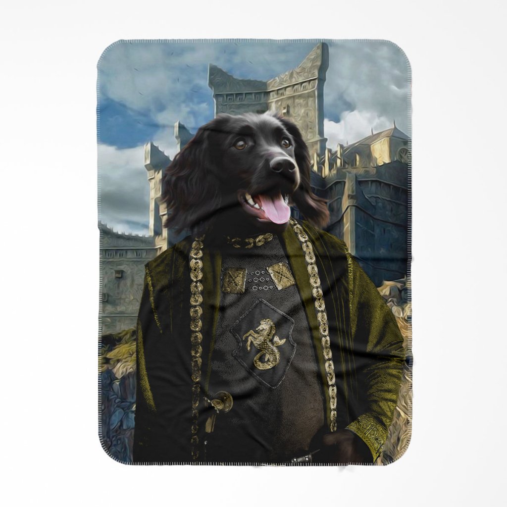 The Sea Lord (House Of The Dragon Inspired): Custom Pet Blanket - Paw & Glory - Dog Portraits - Pet Portraits