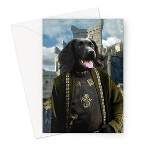 The Sea Lord (House Of The Dragon Inspired): Custom Pet Greeting Card - Paw & Glory - Dog Portraits - Pet Portraits