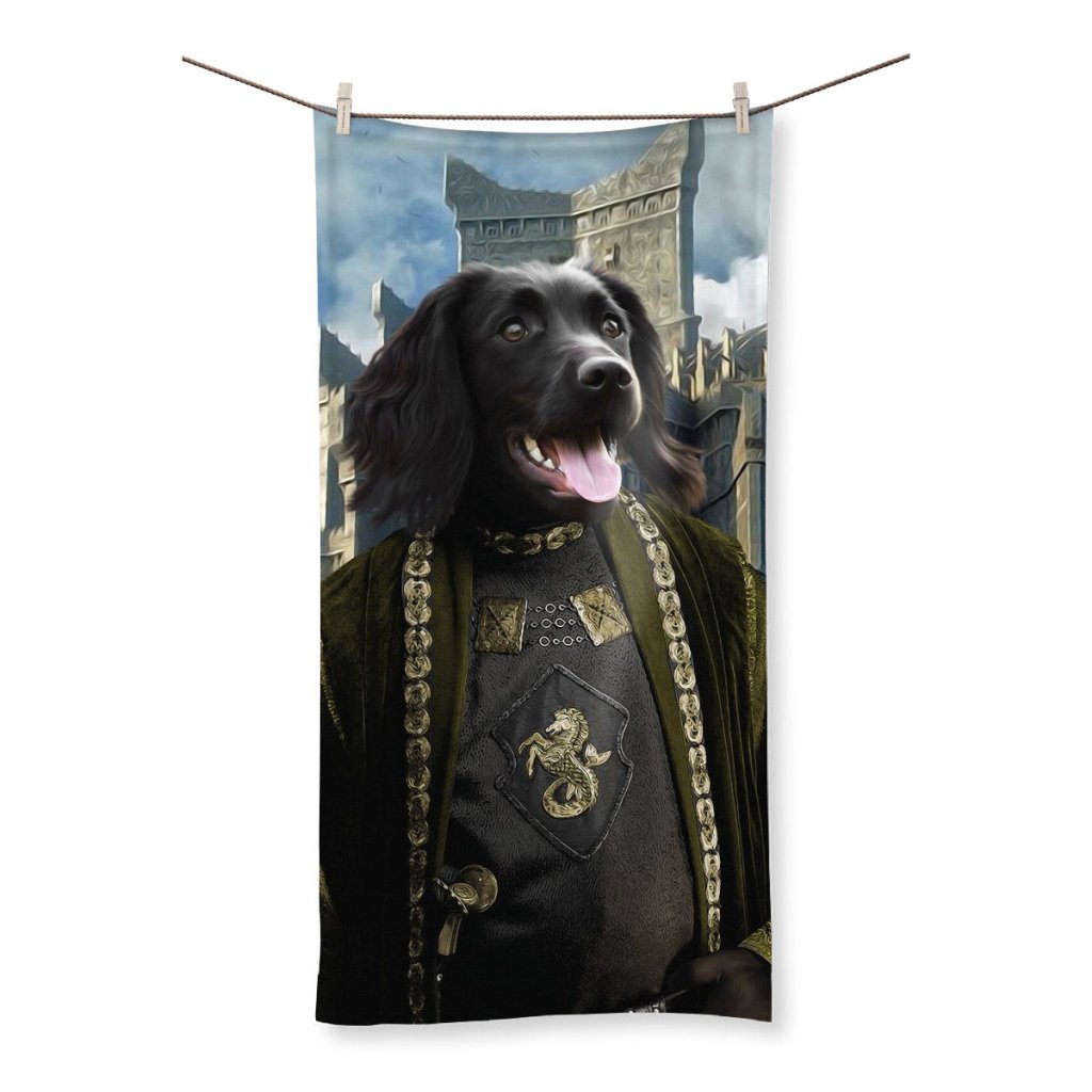 The Sea Lord (House Of The Dragon Inspired): Custom Pet Towel - Paw & Glory - Dog Portraits - Pet Portraits