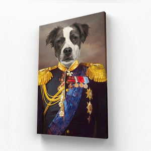 The Seasoned Sergeant: Custom Pet Canvas - Paw & Glory - Dog Portraits - Pet Portraits