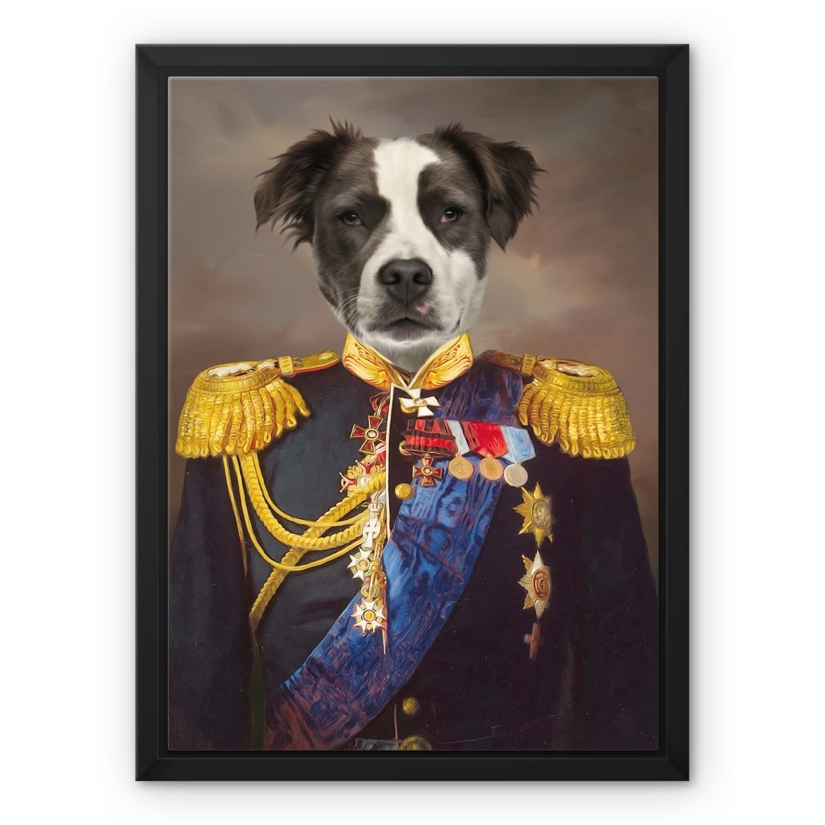 The Seasoned Sergeant: Custom Pet Canvas - Paw & Glory - Dog Portraits - Pet Portraits