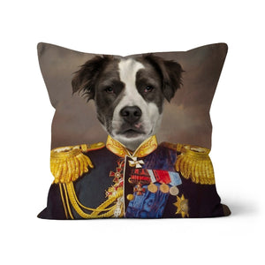 The Seasoned Sergeant: Custom Pet Pillow - Paw & Glory - Dog Portraits - Pet Portraits