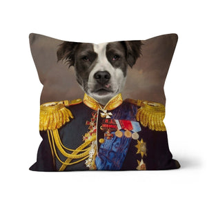 The Seasoned Sergeant: Custom Pet Pillow - Paw & Glory - Dog Portraits - Pet Portraits