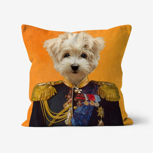 The Seasoned Sergeant: Custom Pet Pillow - Paw & Glory - Dog Portraits - Pet Portraits