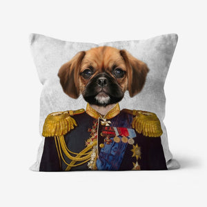 The Seasoned Sergeant: Custom Pet Pillow - Paw & Glory - Dog Portraits - Pet Portraits