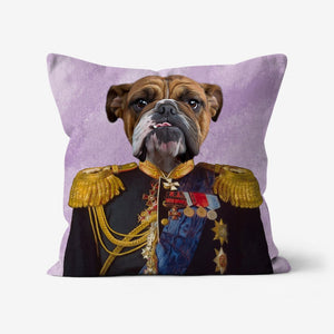 The Seasoned Sergeant: Custom Pet Pillow - Paw & Glory - Dog Portraits - Pet Portraits