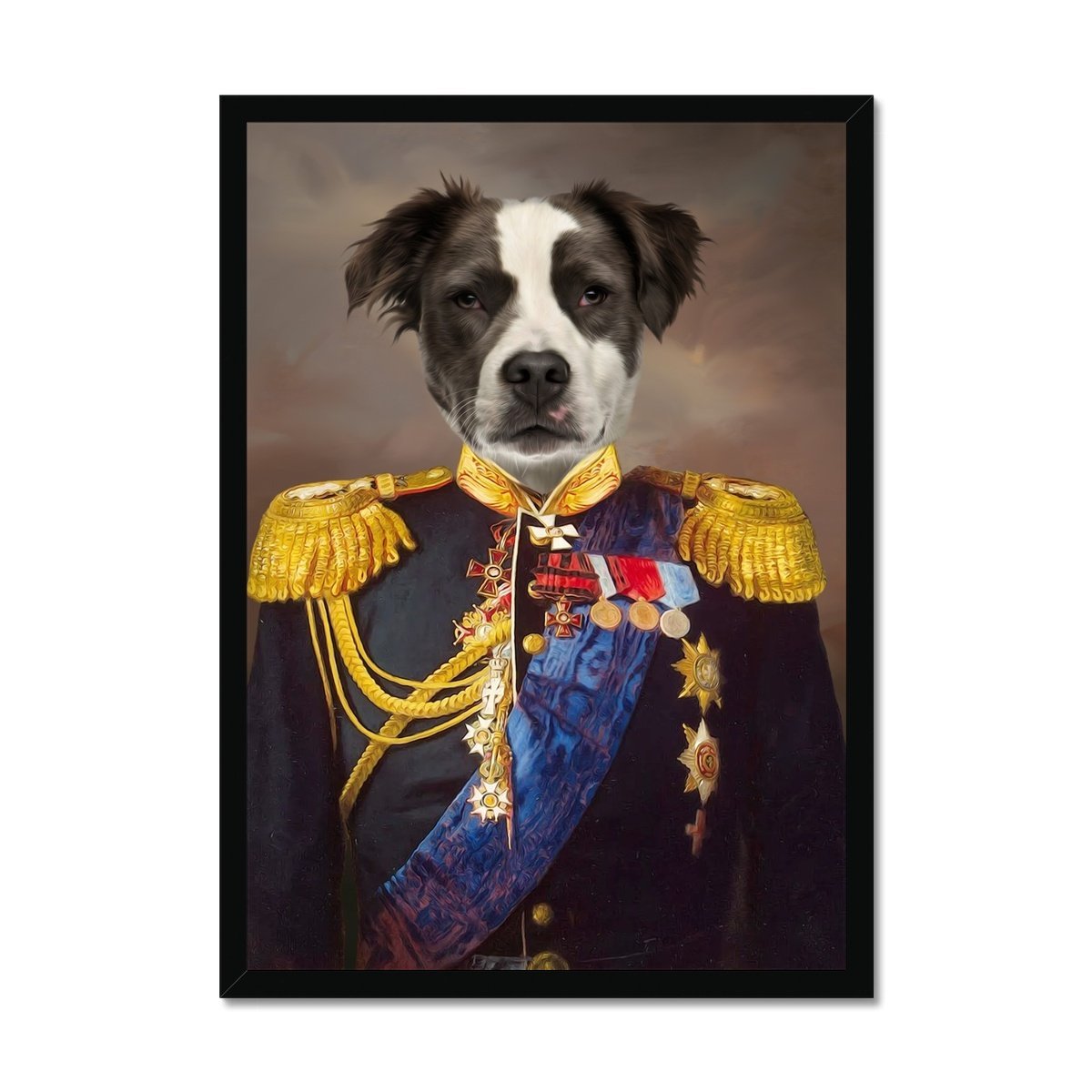 The Seasoned Sergeant: Custom Pet Portrait - Paw & Glory - Dog Portraits - Pet Portraits