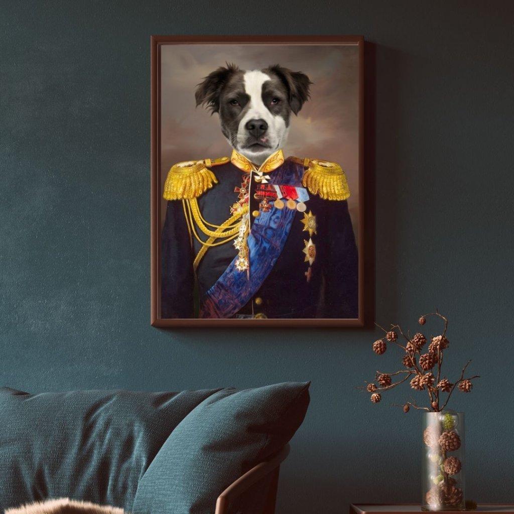 The Seasoned Sergeant: Custom Pet Portrait - Paw & Glory - Dog Portraits - Pet Portraits