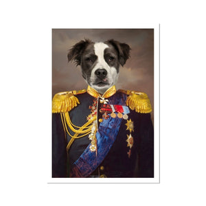 The Seasoned Sergeant: Custom Pet Poster - Paw & Glory - Dog Portraits - Pet Portraits