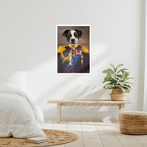 The Seasoned Sergeant: Custom Pet Poster - Paw & Glory - Dog Portraits - Pet Portraits