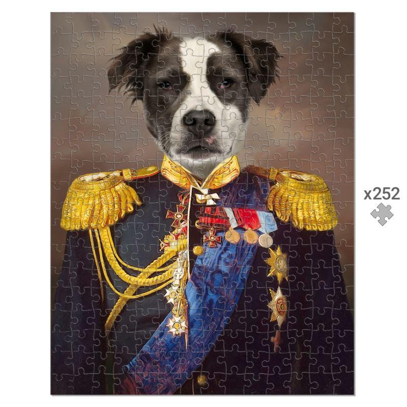 The Seasoned Sergeant: Custom Pet Puzzle - Paw & Glory - Dog Portraits - Pet Portraits