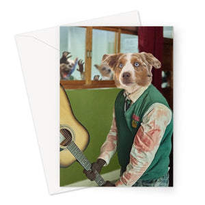 The Selfless Friend (All Of Us Are Dead Inspired): Custom Pet Greeting Card - Paw & Glory - Dog Portraits - Pet Portraits