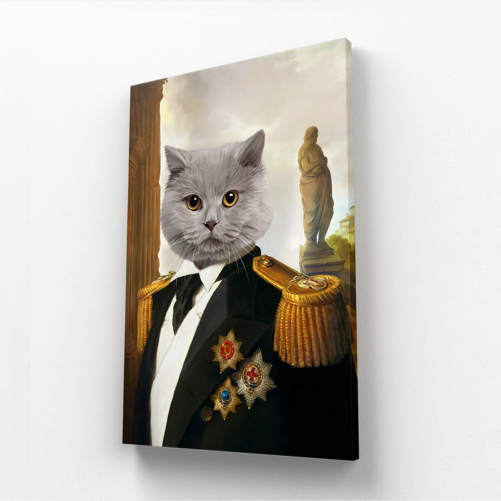 The Sergeant: Animal Art Canvas - Paw & Glory - Dog Portraits - Pet Portraits