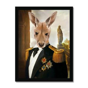 The Sergeant: Animal Art Framed Portrait - Paw & Glory - Dog Portraits - Pet Portraits