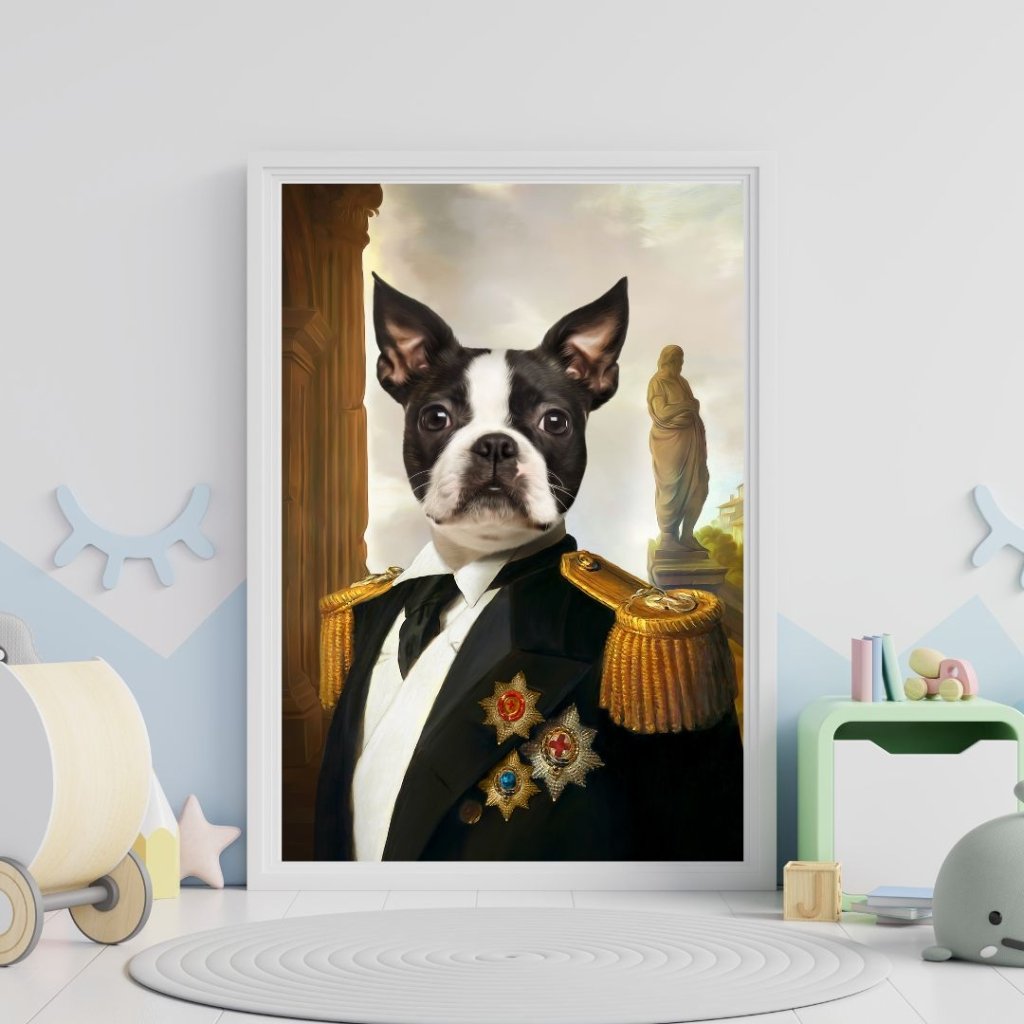 The Sergeant: Custom Pet Portrait - Paw & Glory - Dog Portraits - Pet Portraits