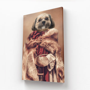 The She Viking: Custom Pet Canvas - Paw & Glory - Dog Portraits - Pet Portraits