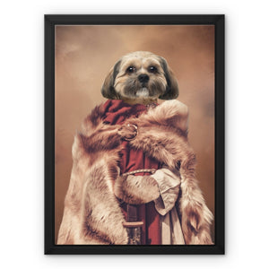 The She Viking: Custom Pet Canvas - Paw & Glory - Dog Portraits - Pet Portraits