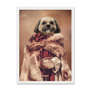 The She Viking: Custom Pet Portrait - Paw & Glory - Dog Portraits - Pet Portraits