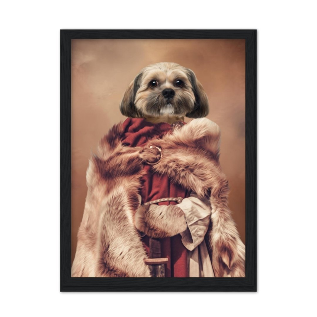 The She Viking: Custom Pet Portrait - Paw & Glory - Dog Portraits - Pet Portraits