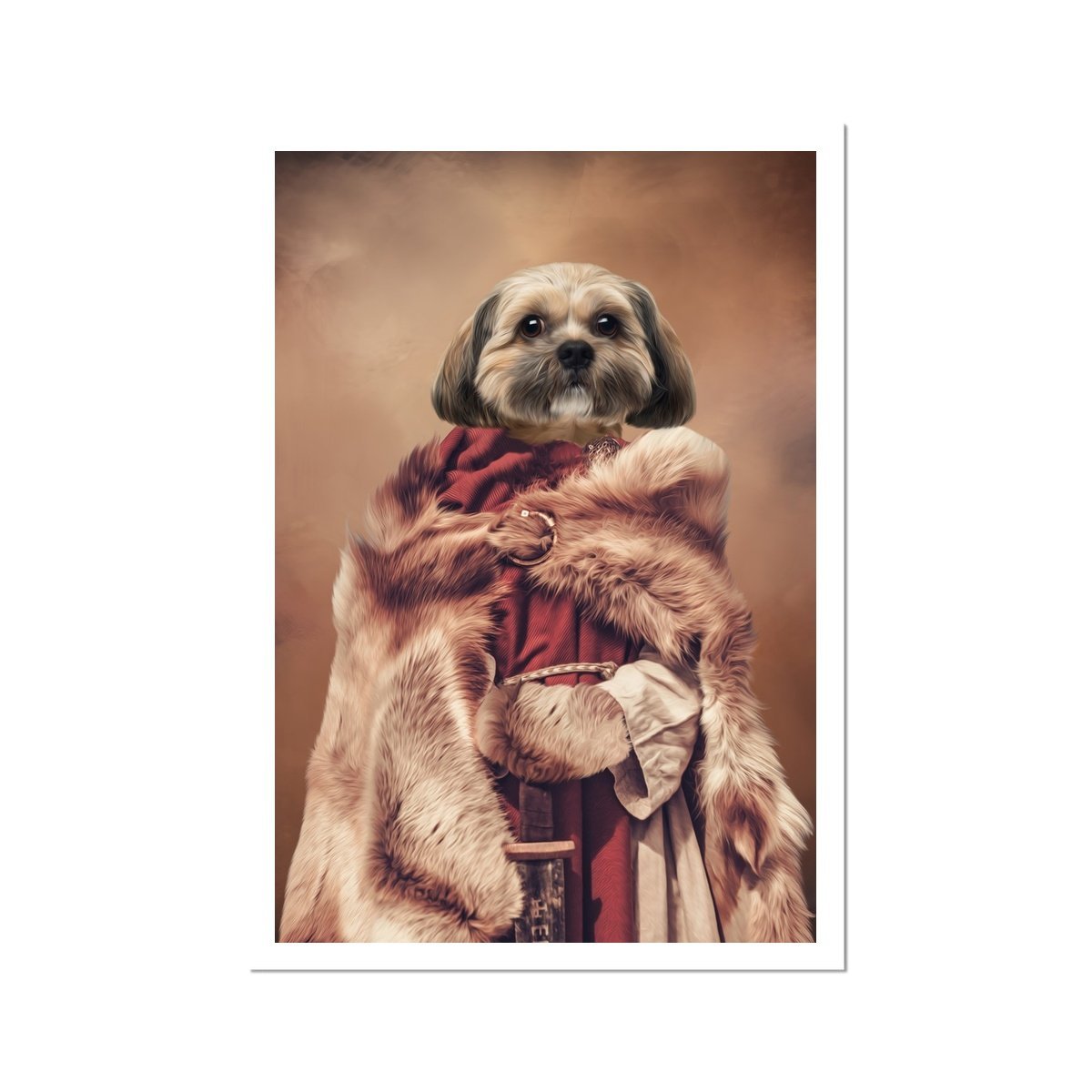 The She Viking: Custom Pet Poster - Paw & Glory - Dog Portraits - Pet Portraits