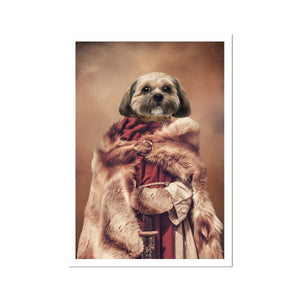 The She Viking: Custom Pet Poster - Paw & Glory - Dog Portraits - Pet Portraits