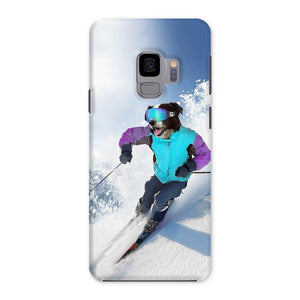 The Skiier: Custom Pet Phone Case - Paw & Glory - Dog Portraits - Pet Portraits