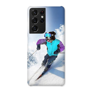 The Skiier: Custom Pet Phone Case - Paw & Glory - Dog Portraits - Pet Portraits