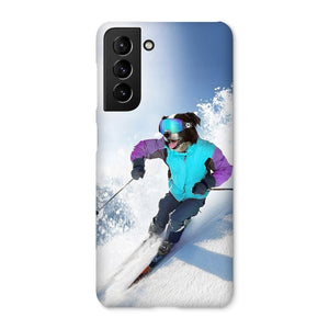 The Skiier: Custom Pet Phone Case - Paw & Glory - Dog Portraits - Pet Portraits