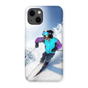 The Skiier: Custom Pet Phone Case - Paw & Glory - Dog Portraits - Pet Portraits