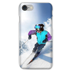 The Skiier: Custom Pet Phone Case - Paw & Glory - Dog Portraits - Pet Portraits