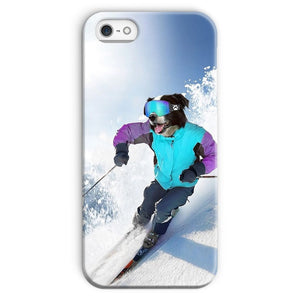 The Skiier: Custom Pet Phone Case - Paw & Glory - Dog Portraits - Pet Portraits