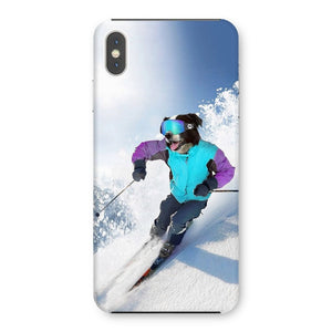 The Skiier: Custom Pet Phone Case - Paw & Glory - Dog Portraits - Pet Portraits