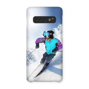 The Skiier: Custom Pet Phone Case - Paw & Glory - Dog Portraits - Pet Portraits