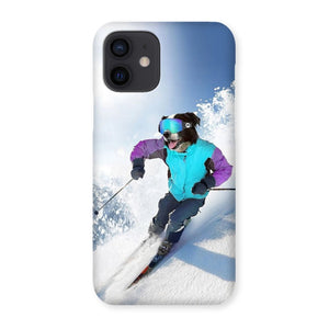 The Skiier: Custom Pet Phone Case - Paw & Glory - Dog Portraits - Pet Portraits