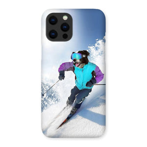 The Skiier: Custom Pet Phone Case - Paw & Glory - Dog Portraits - Pet Portraits