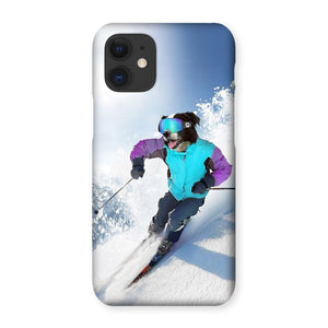 The Skiier: Custom Pet Phone Case - Paw & Glory - Dog Portraits - Pet Portraits